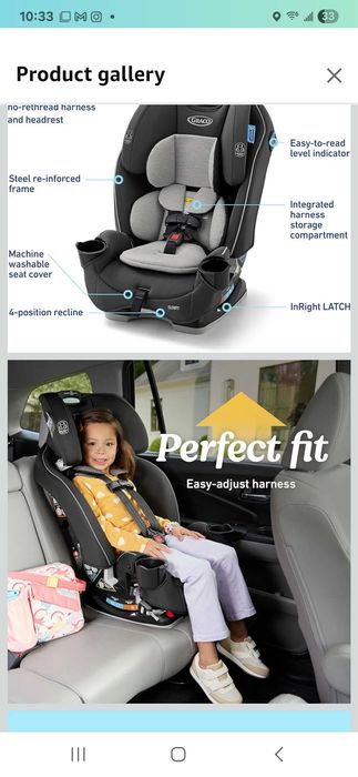 Столче за кола,от бебе до голямо детенце .