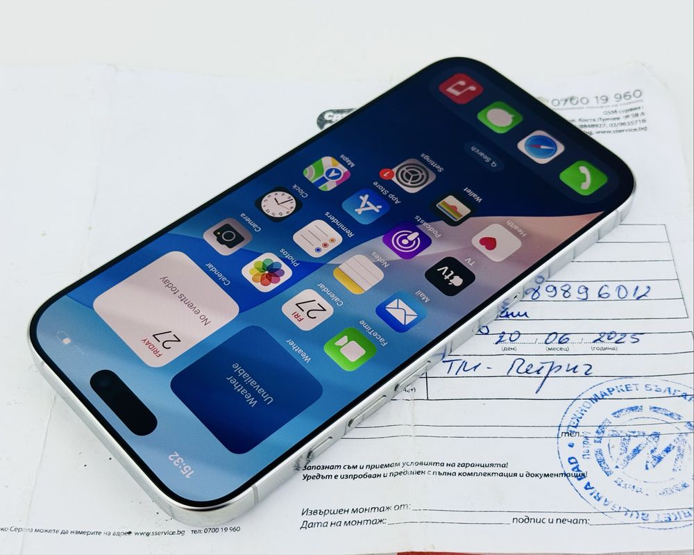 НОВ! Apple iPhone 16 Pro 128GB White Titanium 2г. Гаранция!