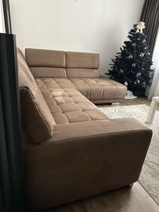 Coltar din piele alcantara