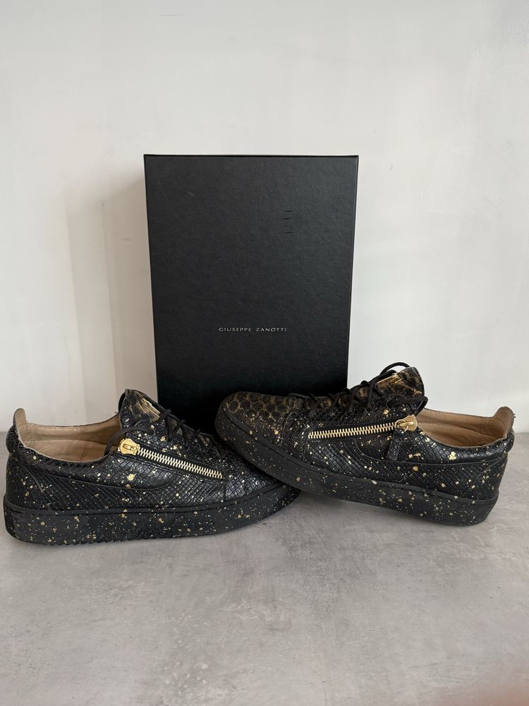 Giuseppe Zanotti Crocodile limited edition Gold/Black, Мъжки обувки!!!