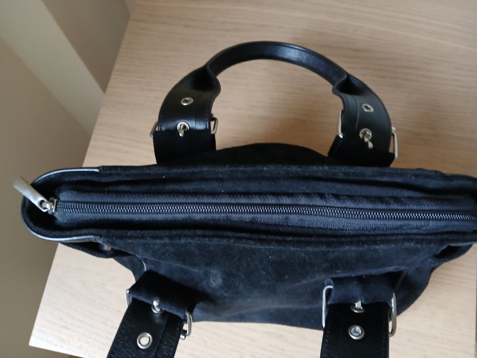 Geanta neagra piele