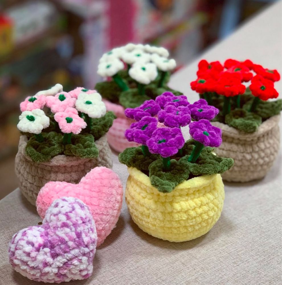 Ръчно плетени играчки на една кука