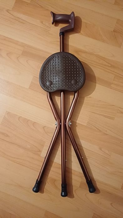 Трость-стул.Складная трость с сиденьем.