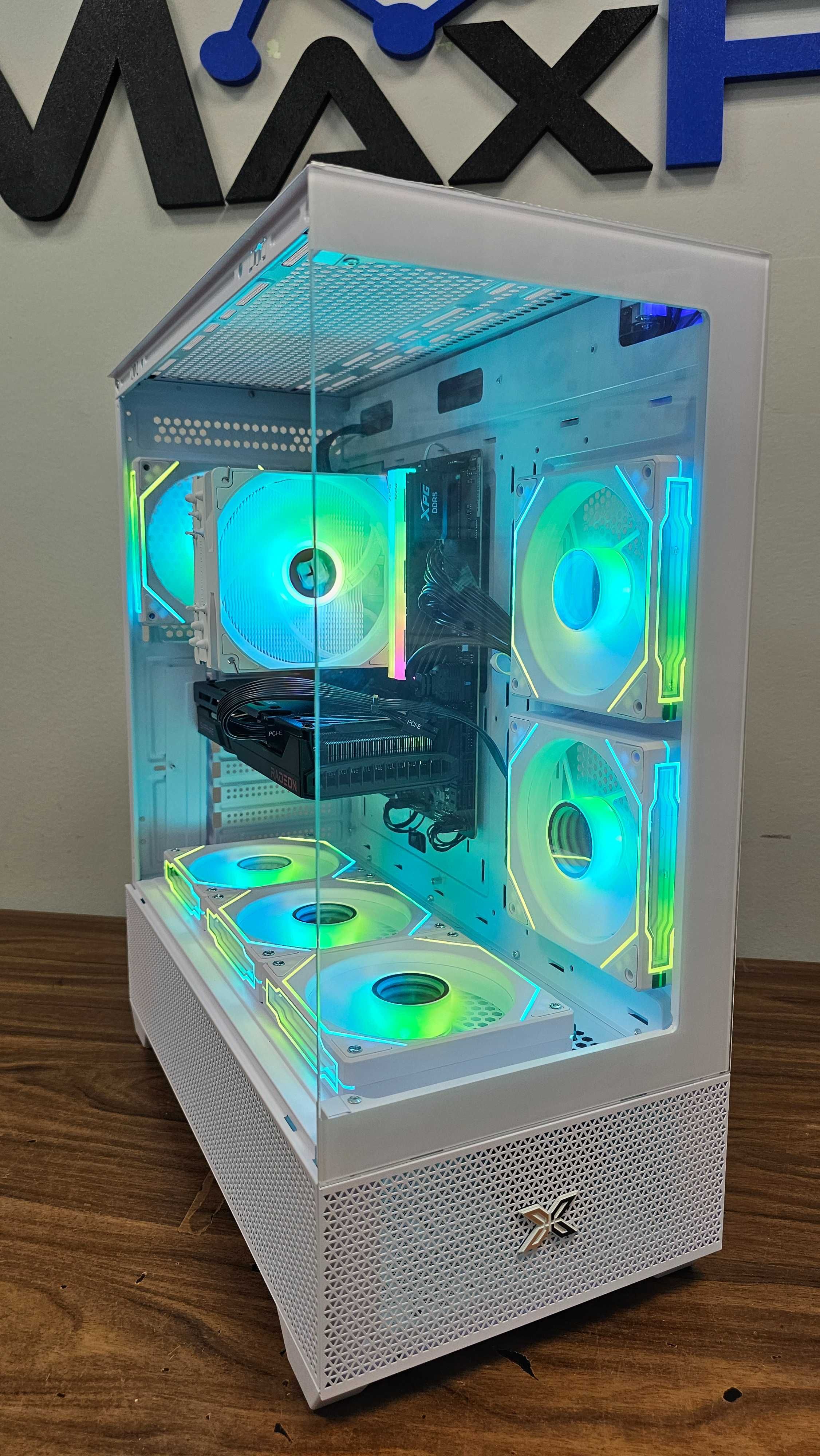 НОВО! RTX 5060TI 16GB, Ryzen 7 7700, 32GB RAM, 700W Геймърски компютър