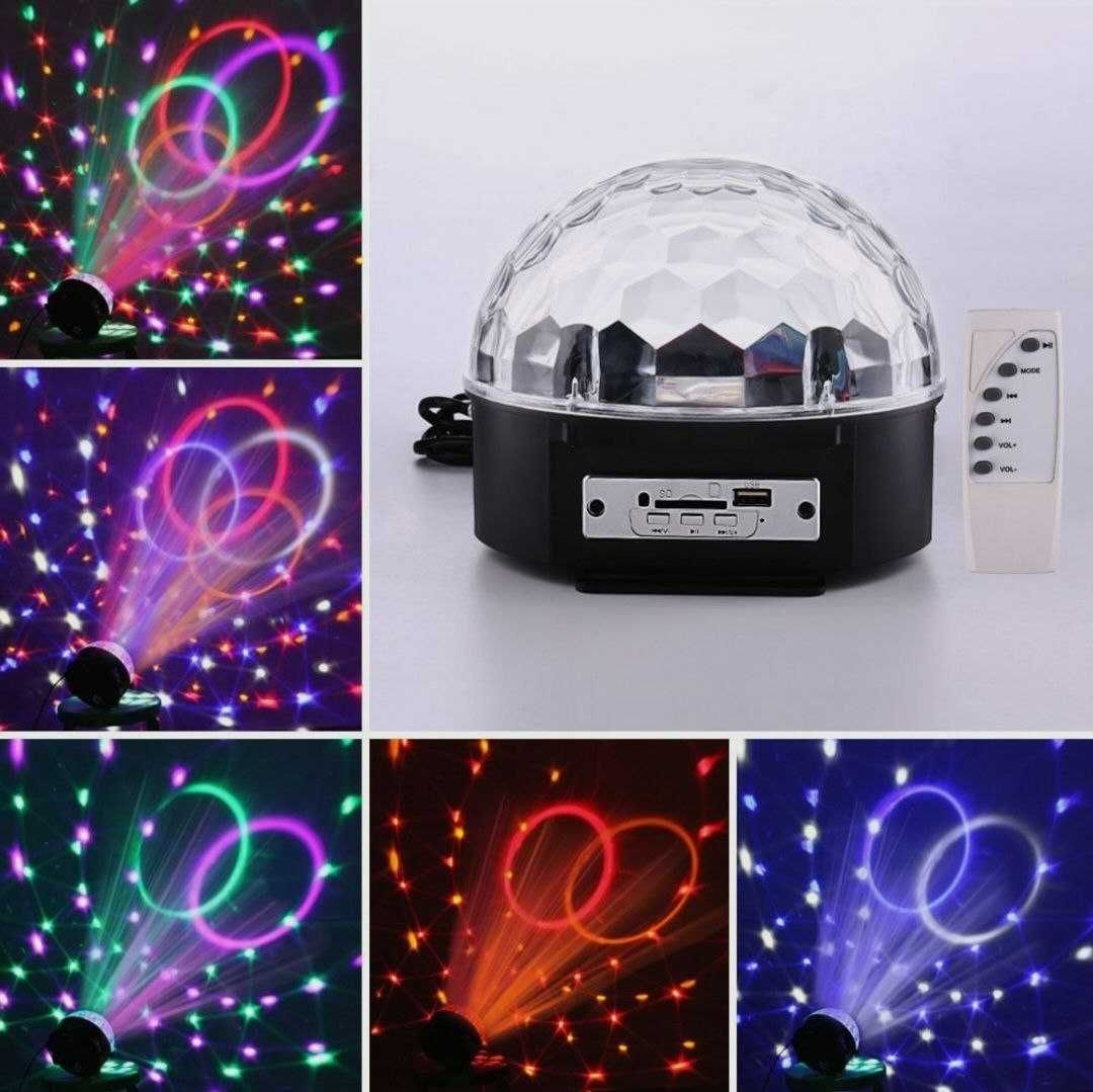 Диско-шар светодиодный LED MAGIC BALL с функцией bluetooth