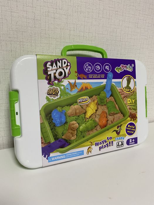 Креативен комплект кинетичен пясък и формички 3D Животни