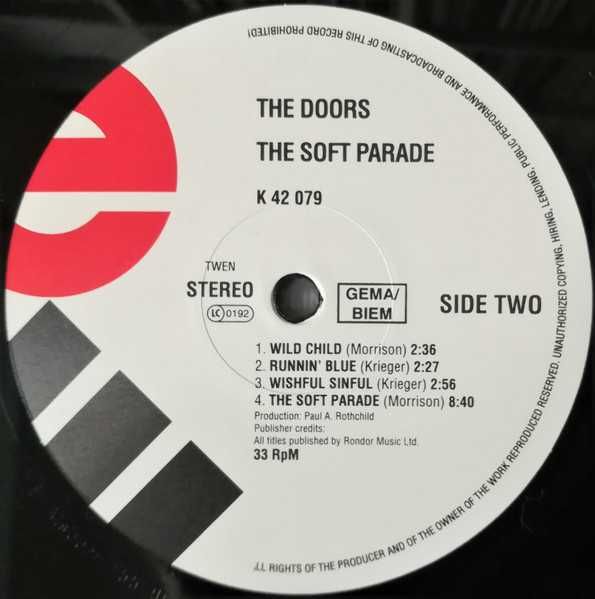 LP Vinil The Doors - The Soft Parade (1969)