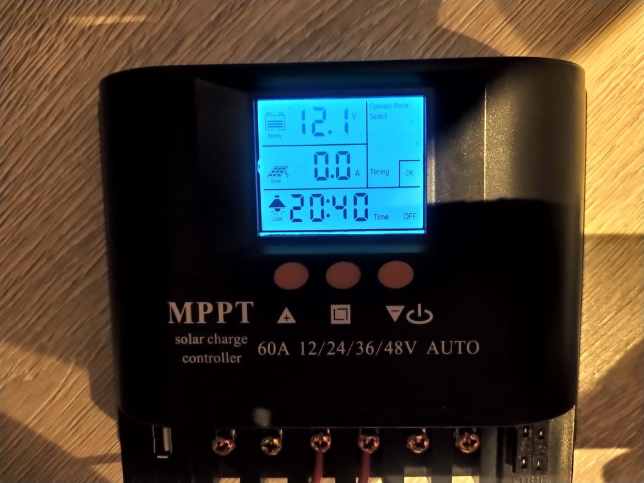 Controler tensiune panou solar MPPT 60A, 12/48V, afisaj LCD