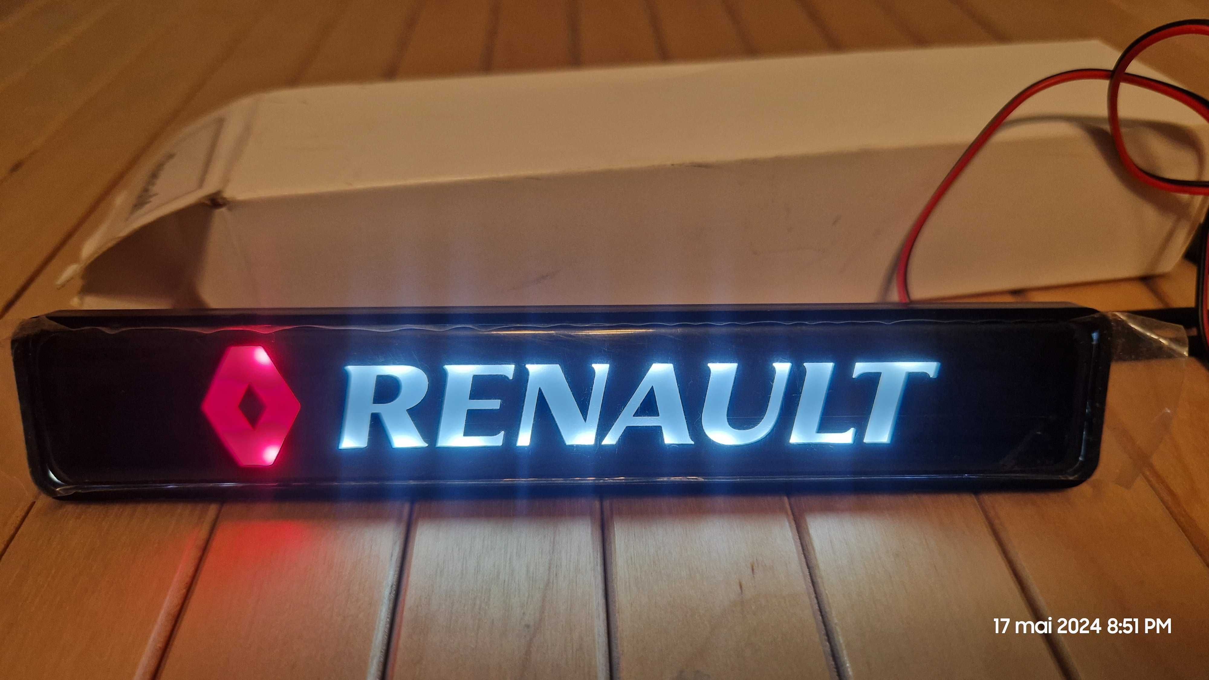 Renault emblemă iluminată LED