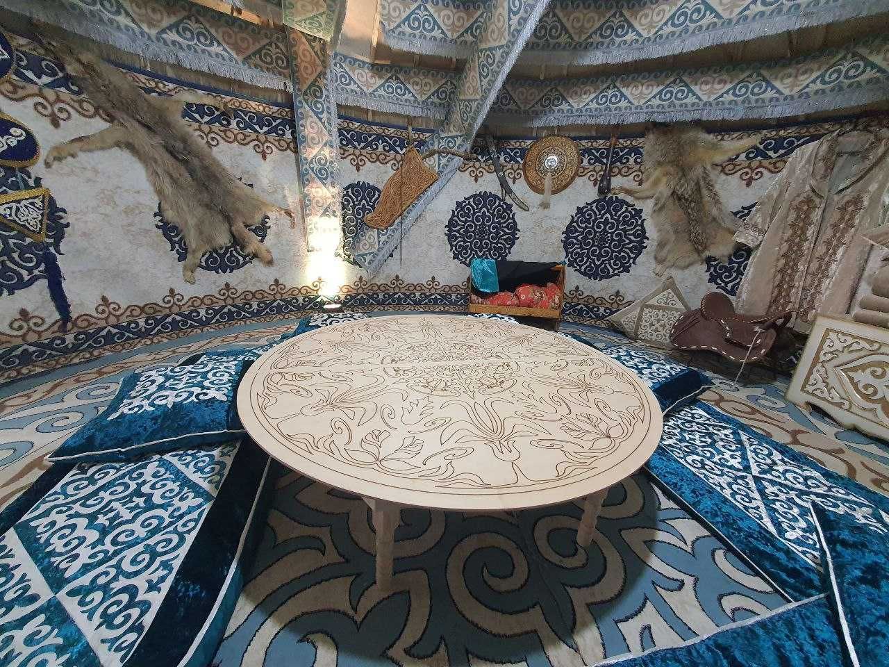 Казахский Стол Раскладной Складной Низкий Круглый Квадратный Жер