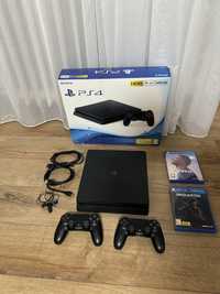 PlayStation 4 Slim, 500Gb, 2 Manete, Aproape noua