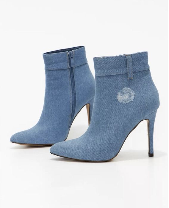 Ботильоны джинсовые, новые.