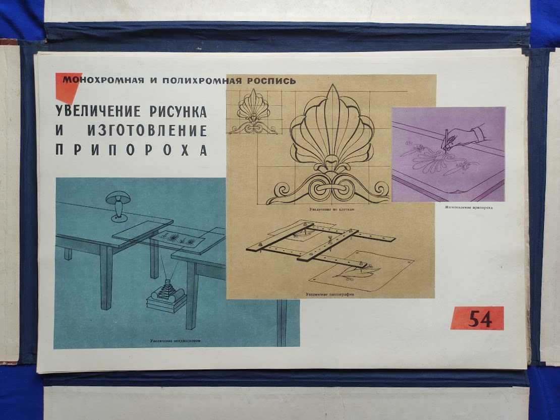 Уникальный Альбом - Альфрейные Работы. 80 таблиц. Москва 1962