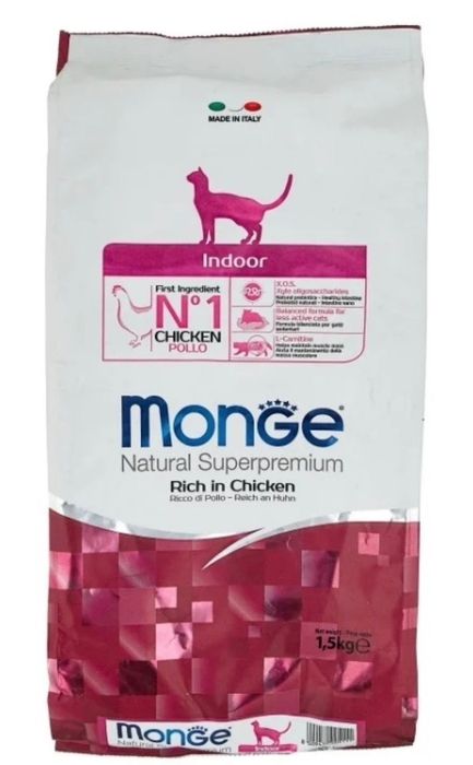 Сухой корм Monge Indoor для кошек