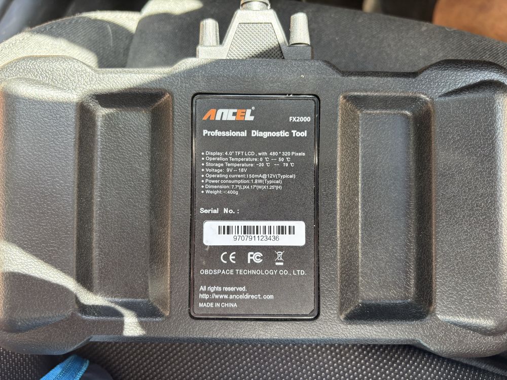 Автодиагностика скенер Ancel fx2000 obd 2