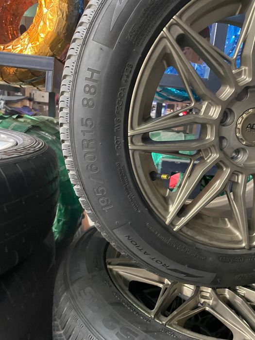 Yangi Saka diska balon ADV1 Bronze 15R 4/100/114 Fortuna 195/60R15