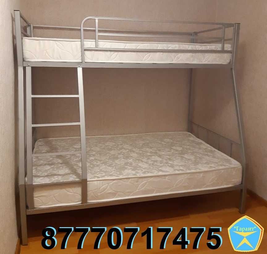 Металлическая двухъярусная (двухярусная) кровать. Доставка бесплатно.