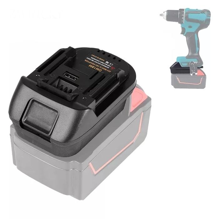 Adaptor baterii/acumulatori Bosch 18v/Milwaukee 18v/Dewalt 20v->Makita