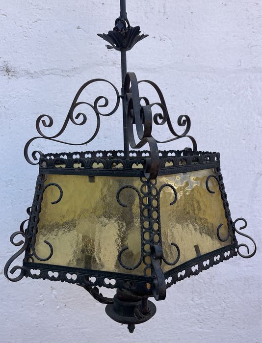Lustra vintage fier forjat