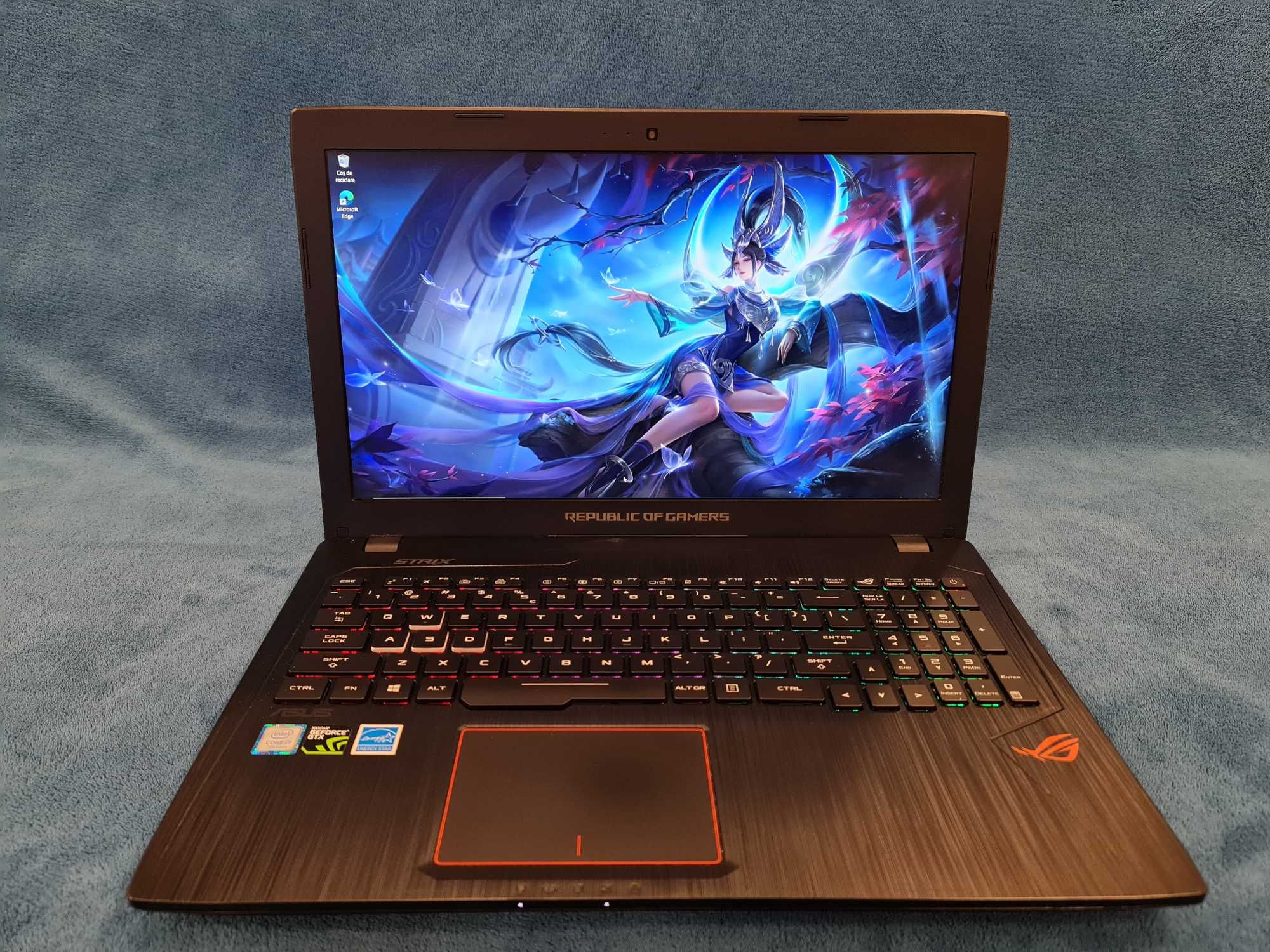 laptop ASUS ROG strix gaming ,intel core i7-, ram 16 gb, video nvidia