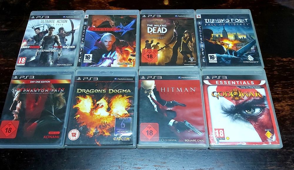 Red Dead Mafia2 Viking Hitman Metal Gear Last of Us AC Creed PS 3