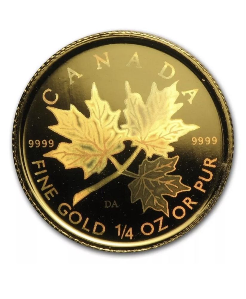 2001,$10 Canada Gold 1/4Oz. Златна монета