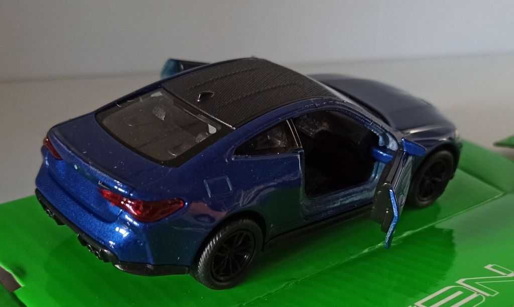 Macheta BMW M4 Coupe (G82) albastru - Welly 1/36