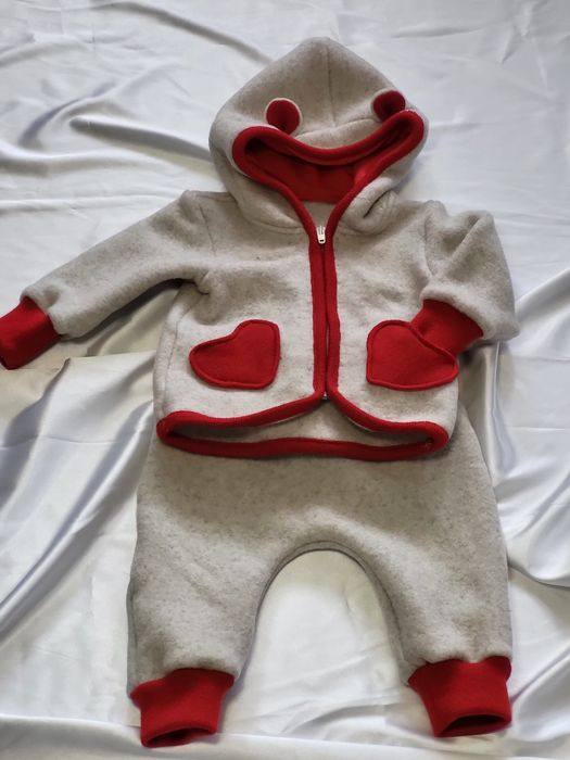 HANDMADE - Jachetă fleece din lână merinos