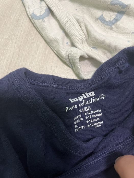 Лот от 5 бодита със странично закопчаване Lupilu (Lidl)