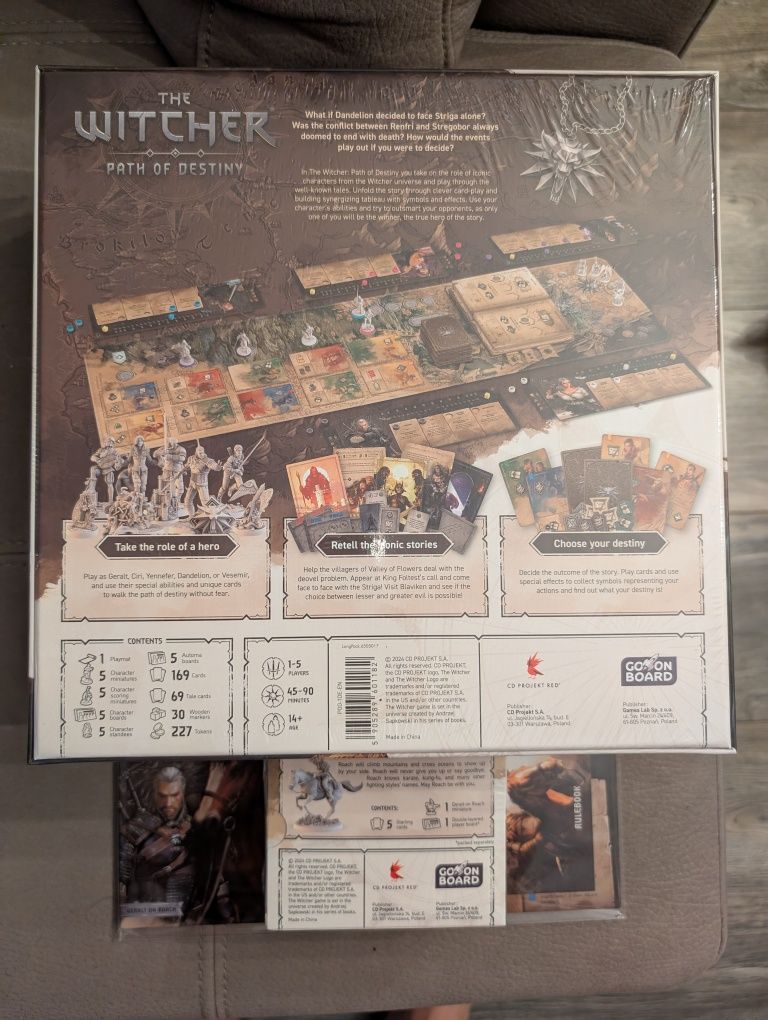 Gamefound The Witcher Path of Destiny Deluxe+excl Geralt on Roach Нов!