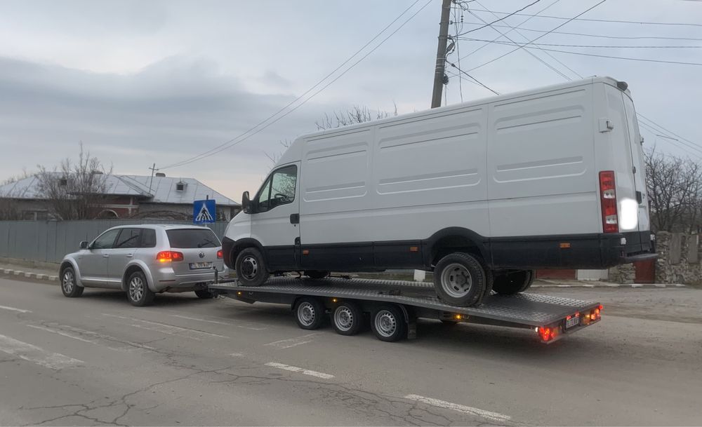 Tractari auto Tulcea NON-STOP dube / platforma -Asistenta Rutiera