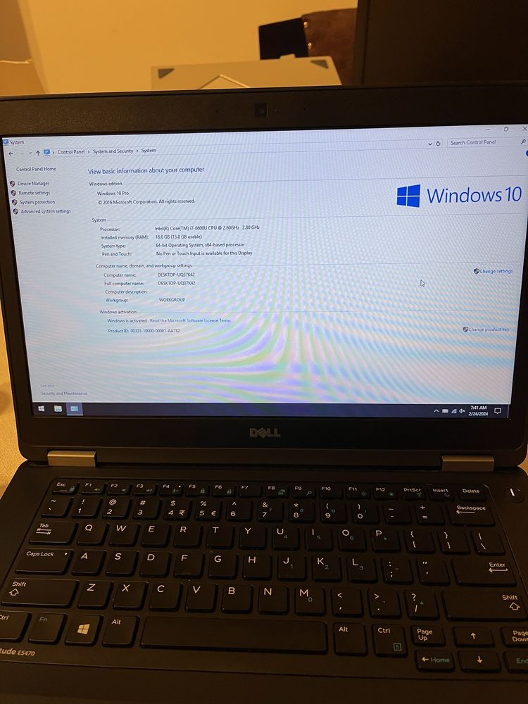 Laptop Dell Latitude E5470 - 16GB RAM, i7