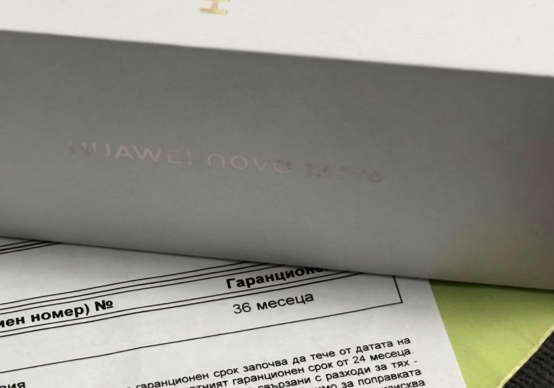 ЧИСТО НОВ 512GB Huawei Nova 13 Pro Гаранция Yettel 3г 2028 Green Зелен