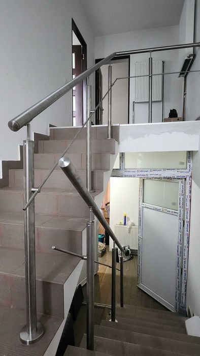 balustrada inox cu sau fara sticla, montaj inclus