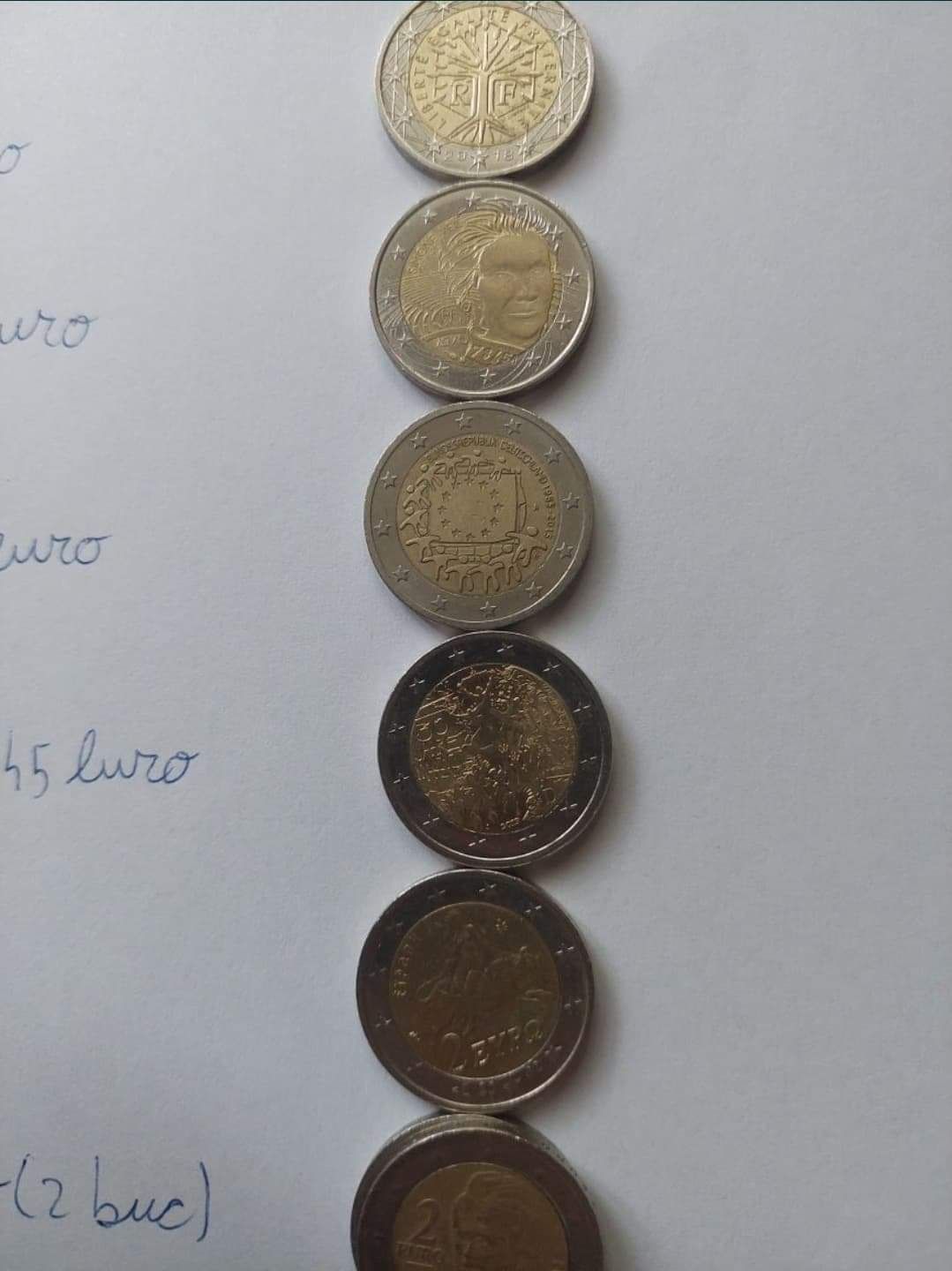 Monede 2 euro vând