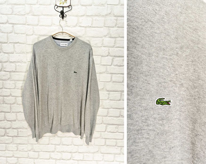 LACOSTE Оригинален мъжки памучен пуловер размер 3XL / XXXL / FR 8