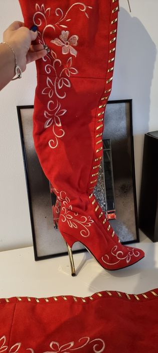 Cizme piele întoarsă damă