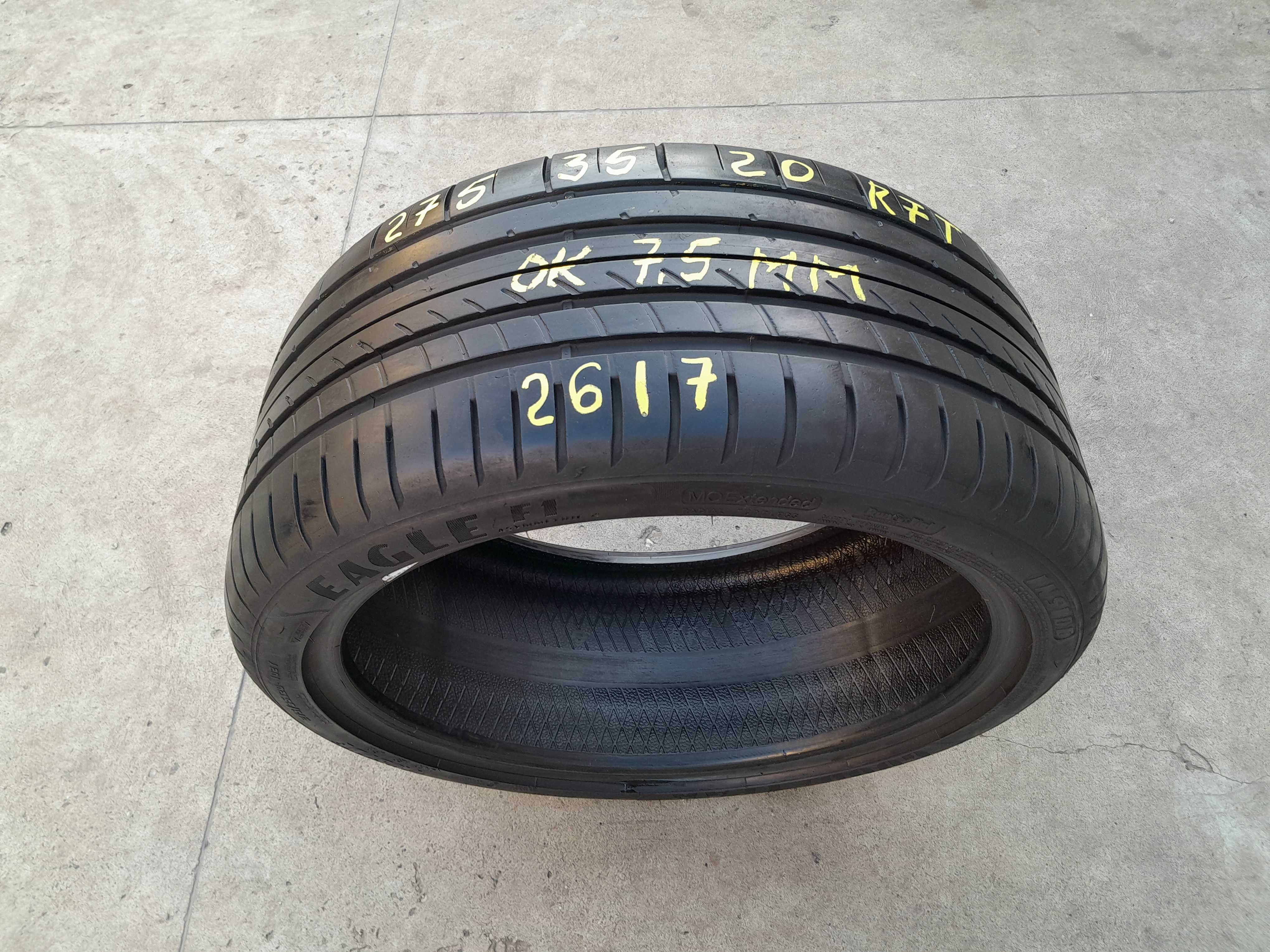 O anvelopa de vara 275 35 20 goodyear asymmetric 2 run flat 7,5 mm