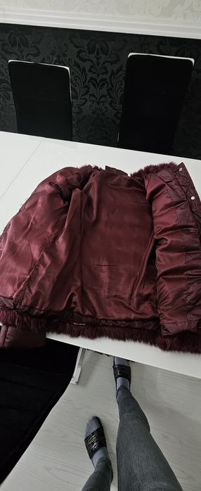 Яке с естествен пух декорации