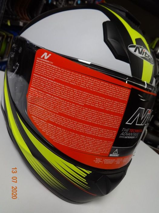 Каска nitro n3100 rival нова мото каска шлем xs s m l xl