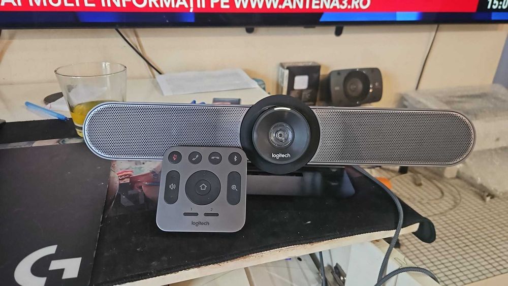 Logitech Videoconferinta MeetUp Ultra-HD4K Zoom5X Videochat,OBS,Jasmin