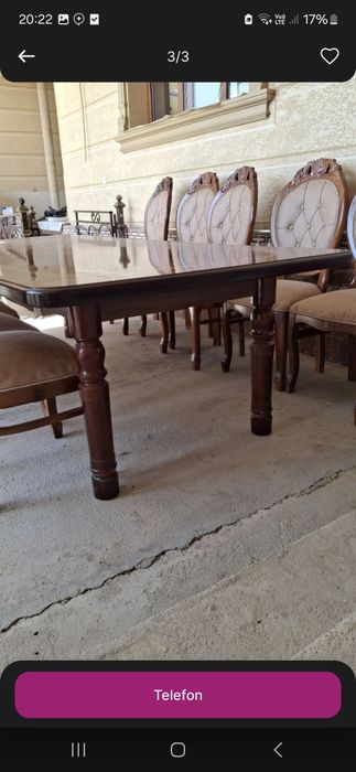 MDF materialidan stol 12ta stul