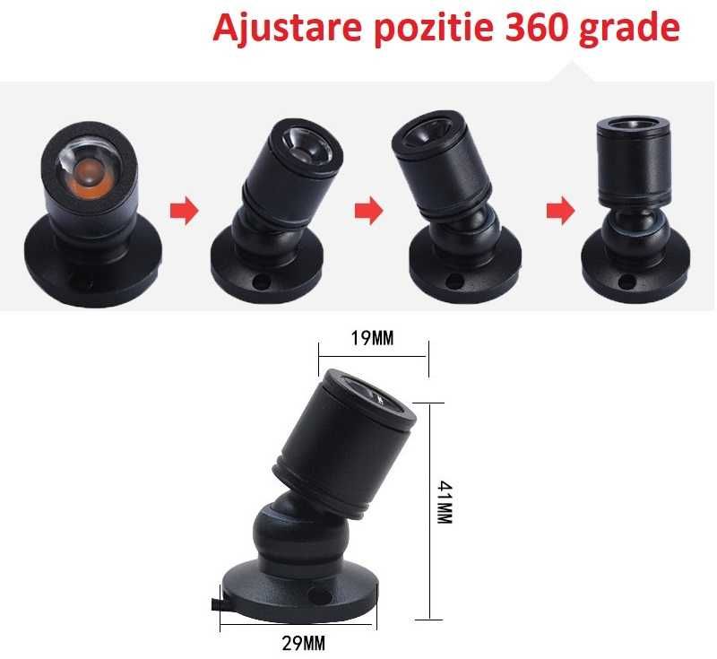 Set mini spoturi LED 1W