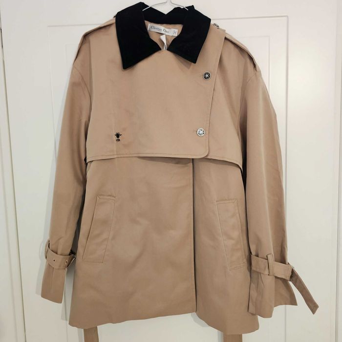 Trench scurt Christian Dior, bej, nou cu eticheta, marimea S