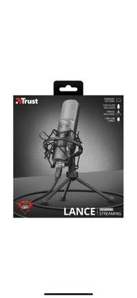 Microfon Trust Lance Streaming, Negru