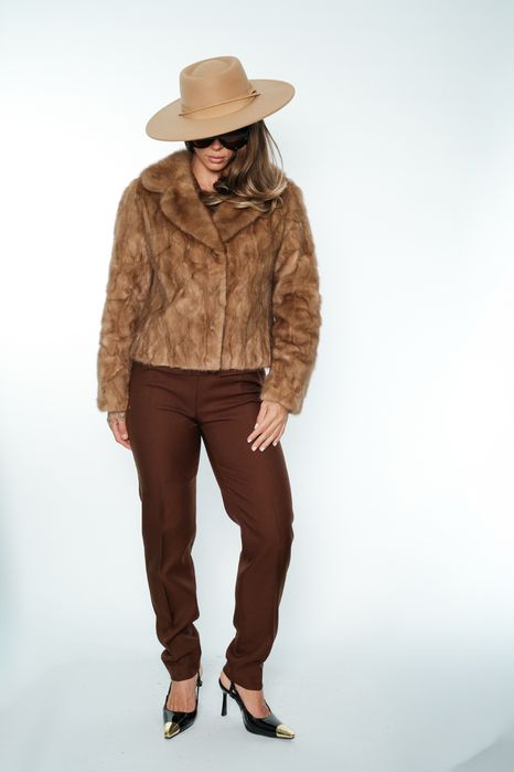 Haina scurta din blana naturala de nurca