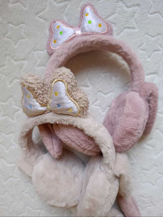 Новые теплые наушники для девочек