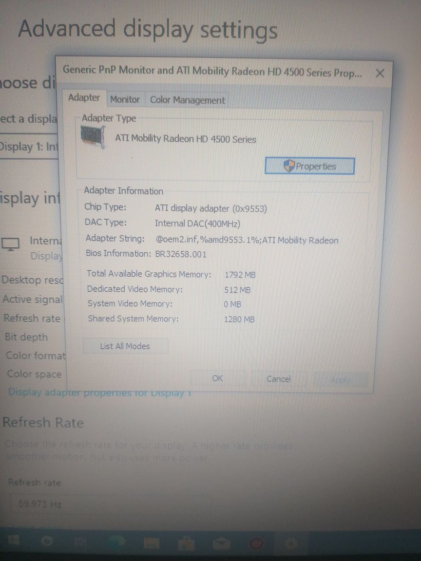 Vand urgent Laptop toshiba satellite L500