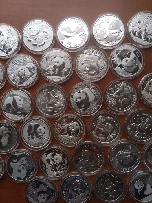 Сребърни монети "China panda", 1 oz, Китай