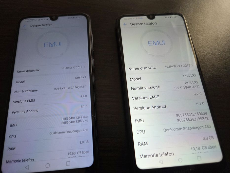 2 telefoane Huawei y7 2019